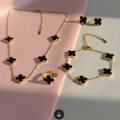 Black clover jewelry set - high quality