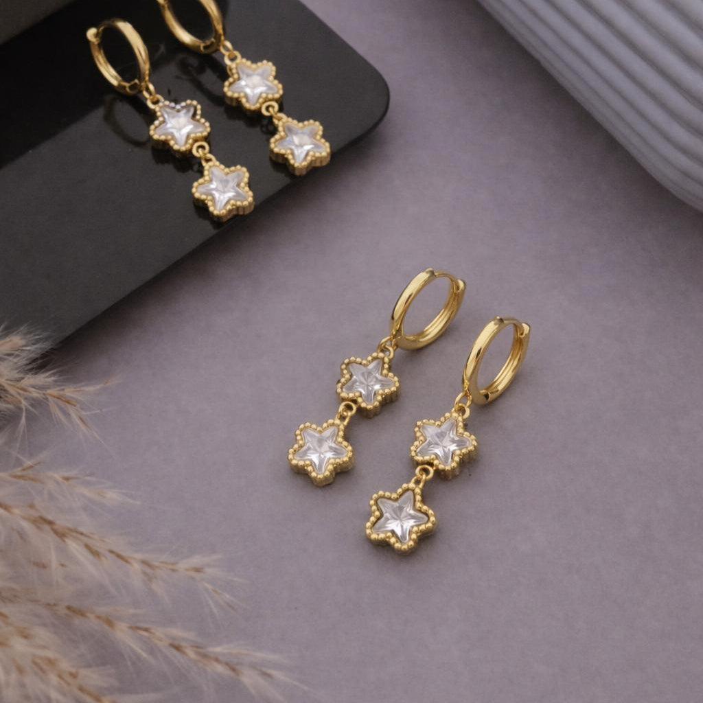 Celestial Star Drop Earrings
